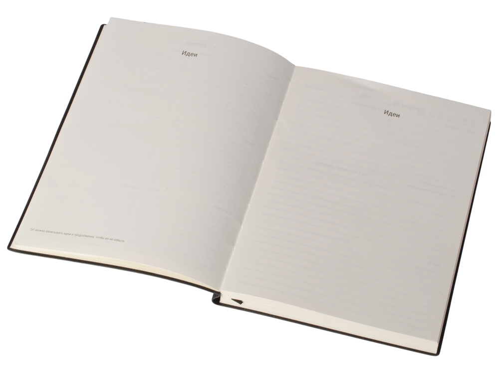 Бизнес блокнот Supreme с вставкой из софт-тача, гибкая обложка, 128 листов, черный-7