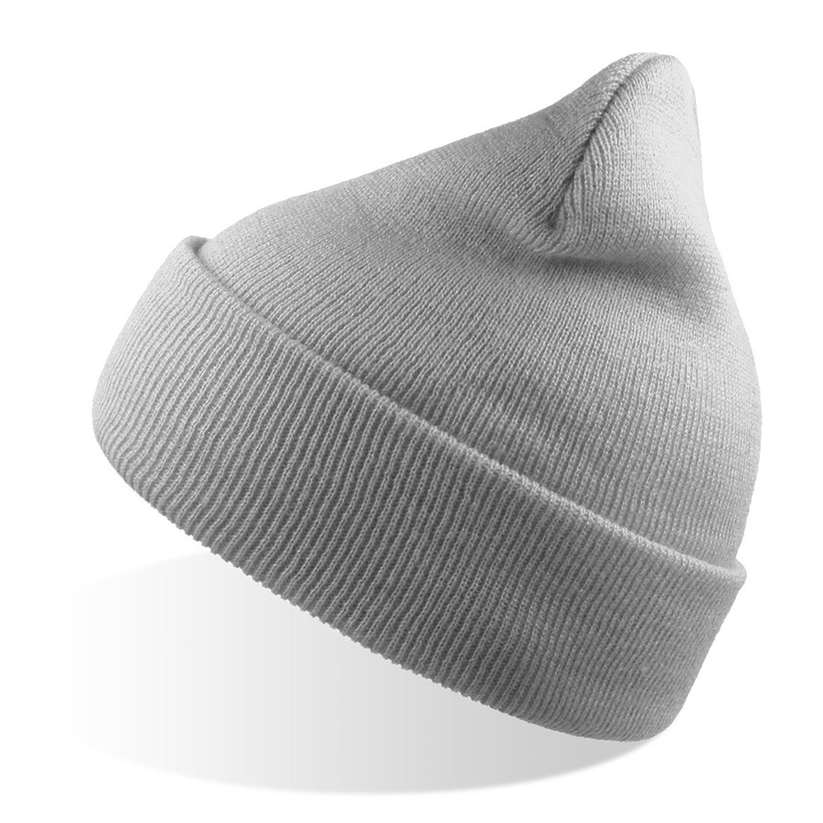 Шапка вязаная  двойная Wind-S, светло-серый-0