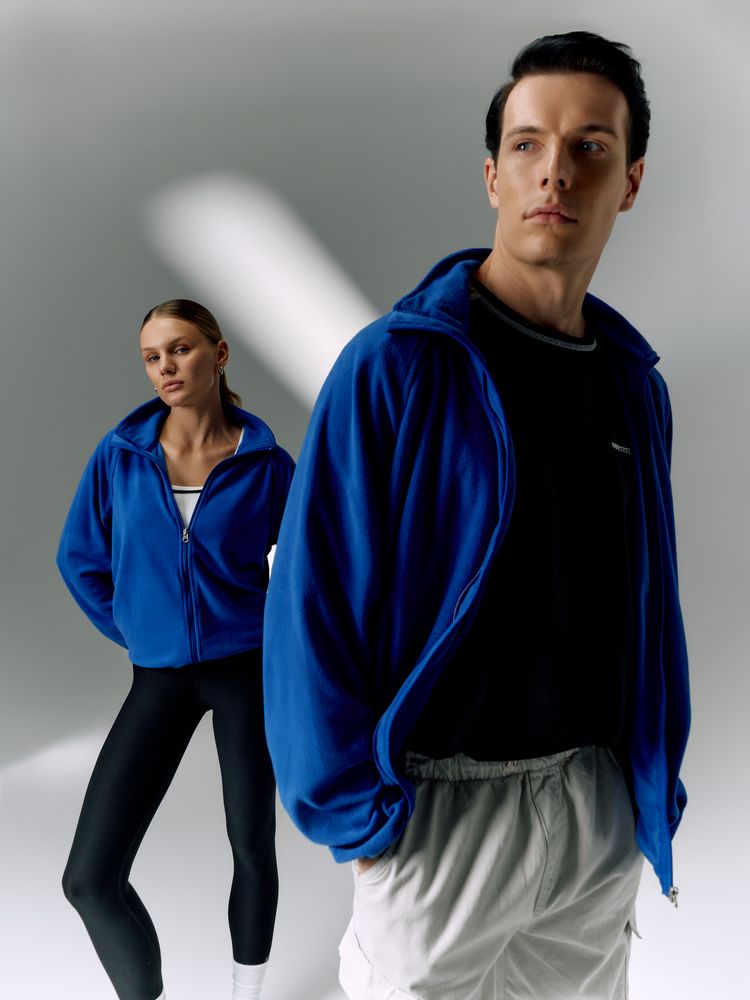 Куртка флисовая унисекс Fliska, ярко-синяя-7