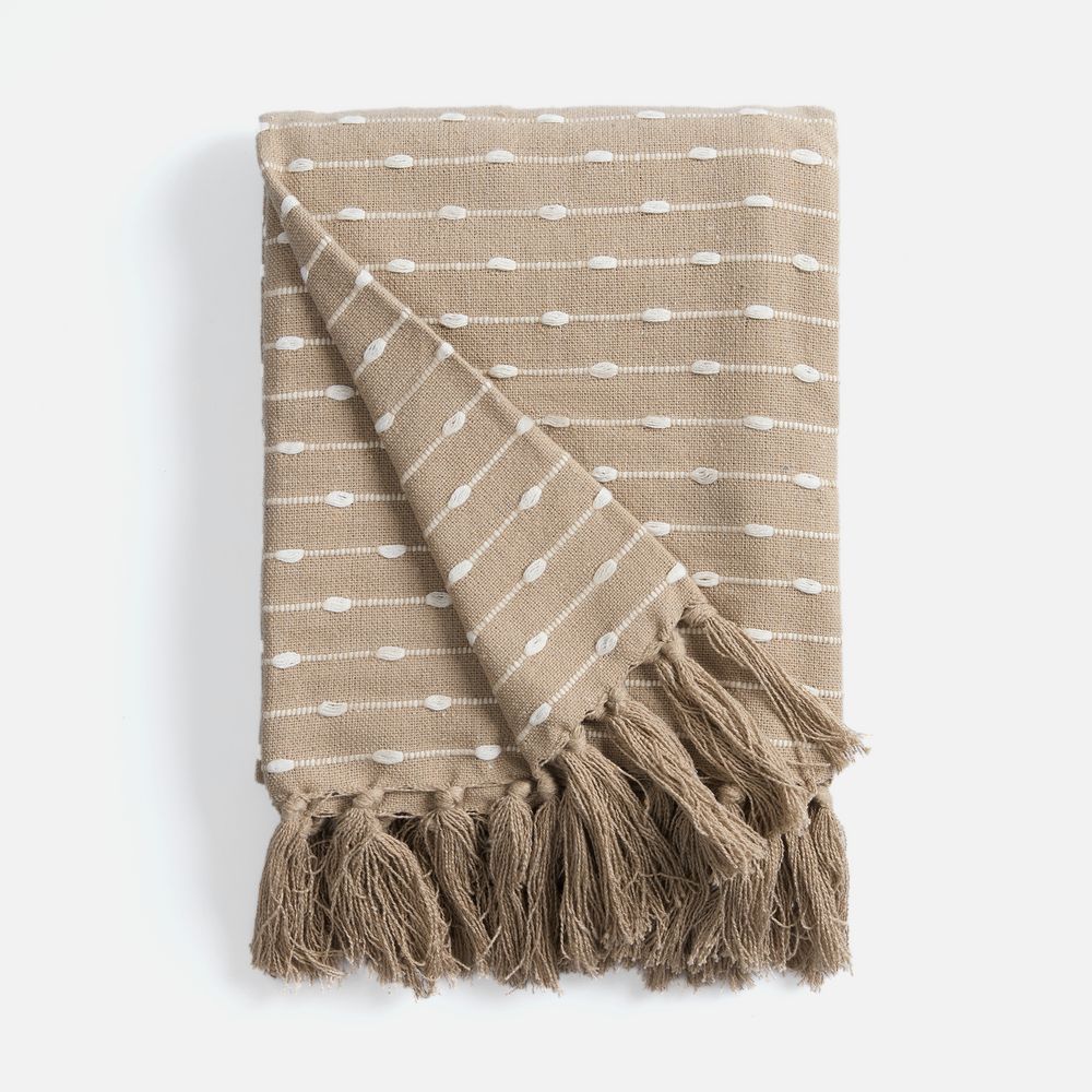 Плед Shimla, бежевый-2