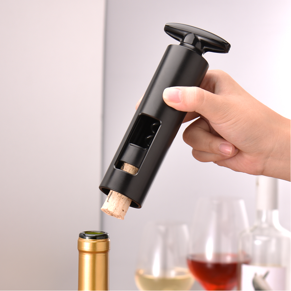 Штопор механический Клив, Черный-7