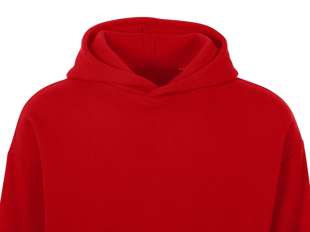 Толстовка с капюшоном оверсайз Berlin унисекс, красный-10