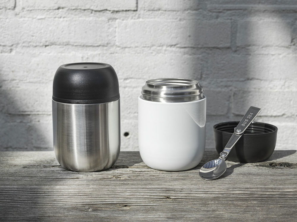 Supo ланч-бокс с двойными стенками, 480 мл - Серебряный-6