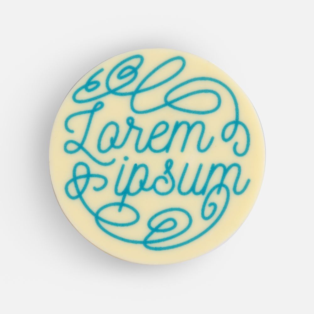 Печенье Dream White в белом шоколаде, круг-1