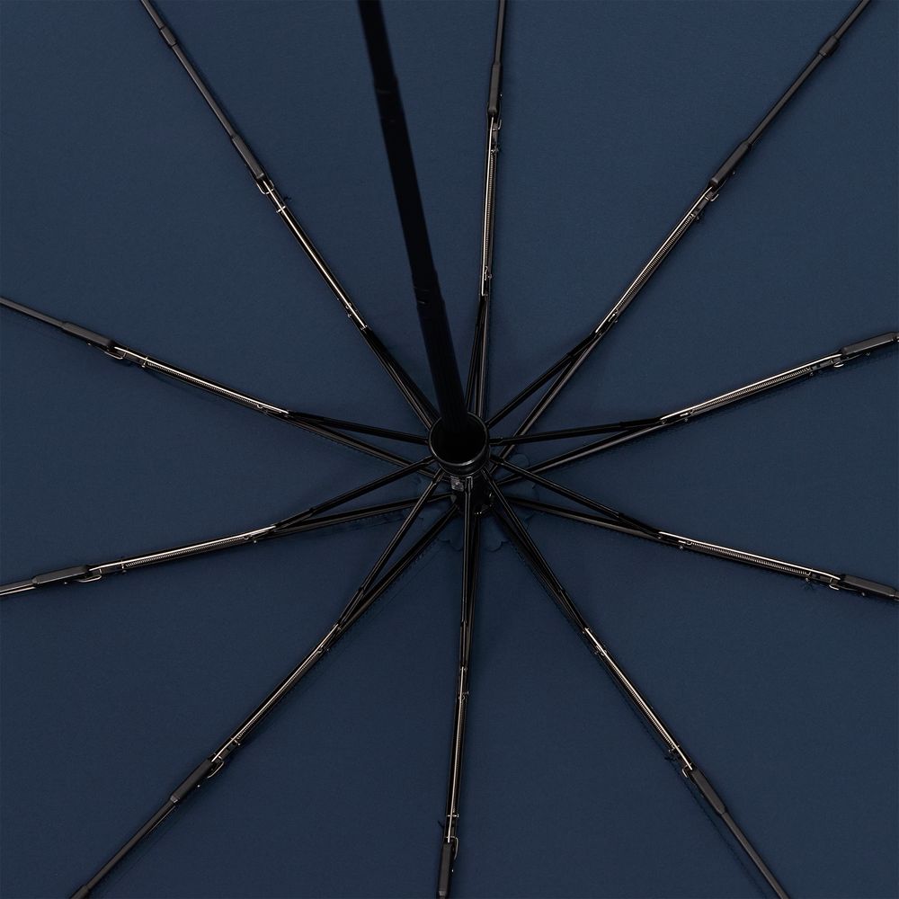 Зонт складной Cloudburst в подарочной упаковке, темно-синий-2