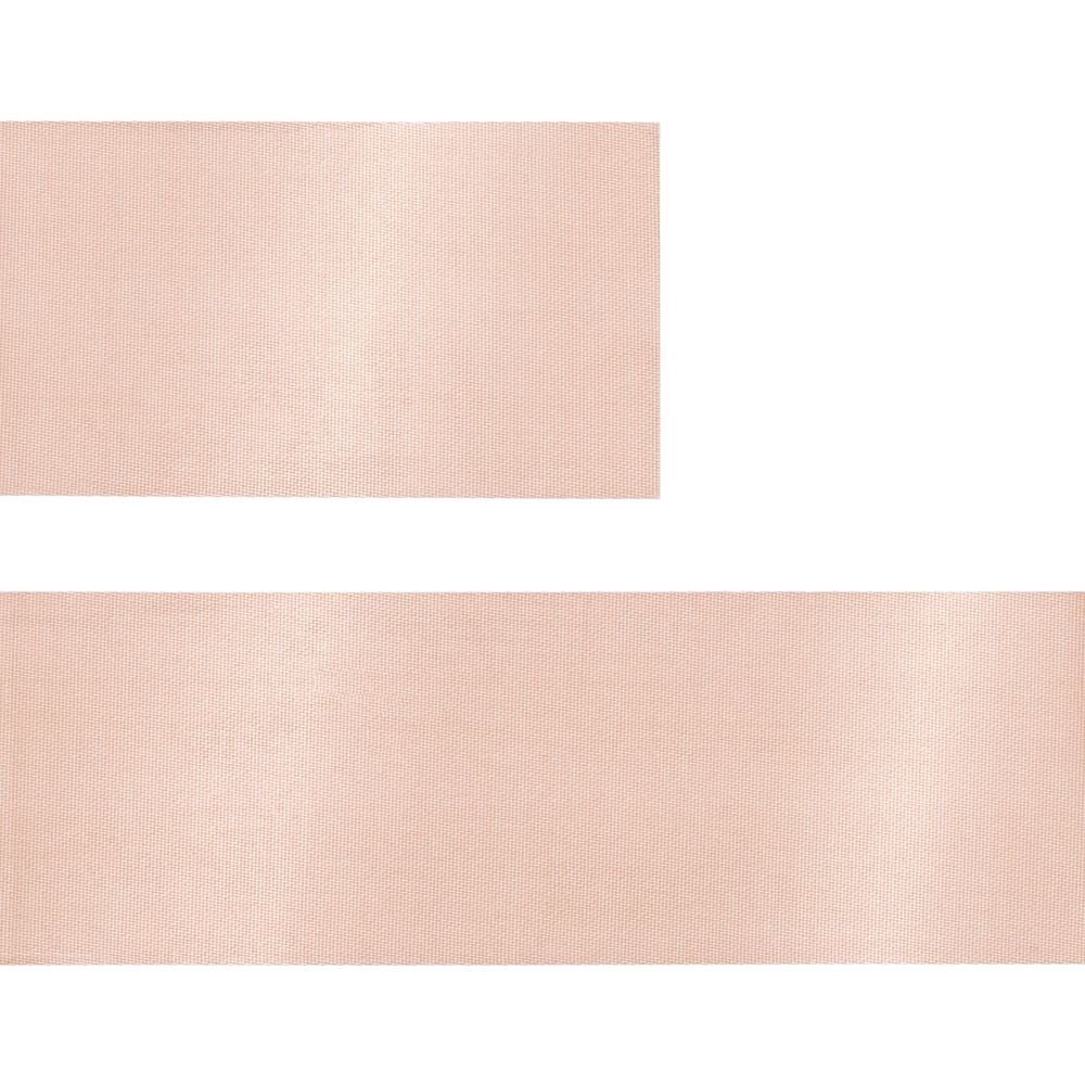 Лента сатиновая Satin 35 S, светло-бежевая, 20 см-1