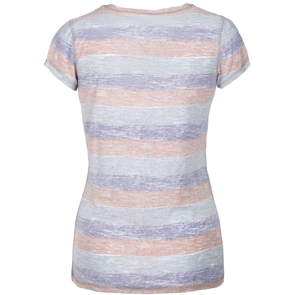 Футболка женская «Амазонка» двусторонняя, оранжевая с фиолетовым-1