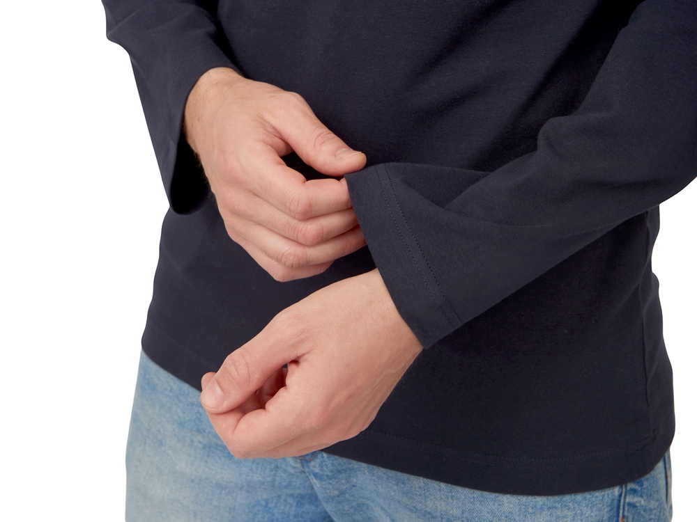 Лонгслив HD Fit мужской, темно-синий-4