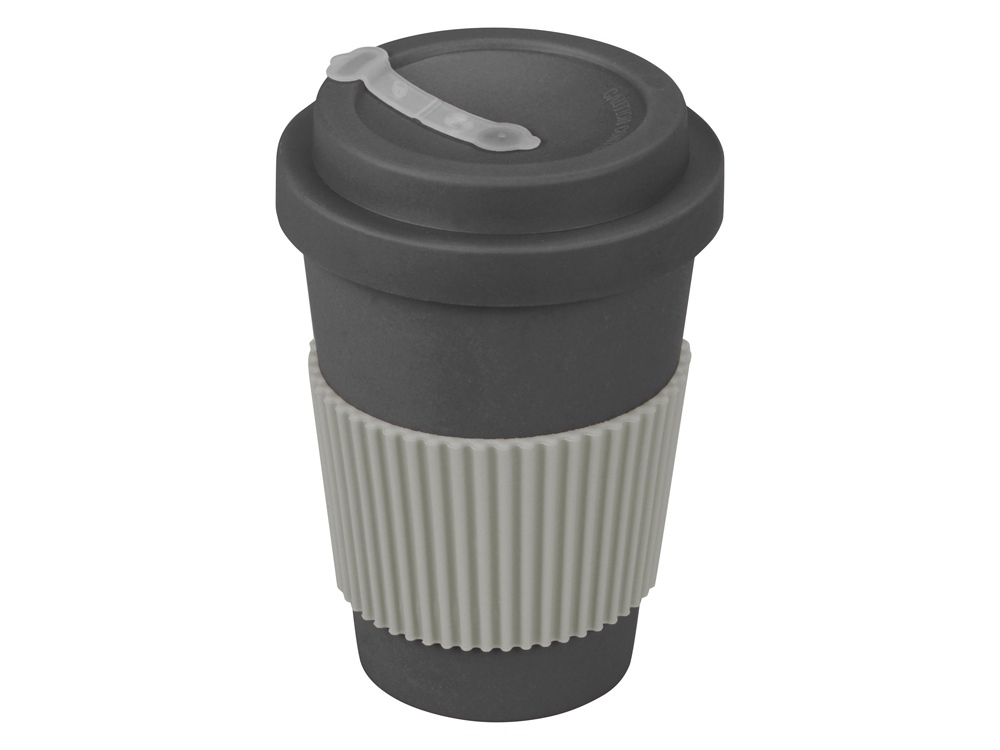 Термокружка Muffin из натуральных волокон, темно-серый-0