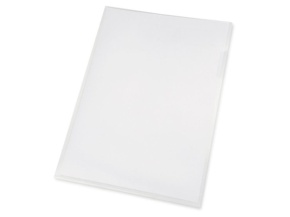 Папка- уголок, для формата А4, плотность 180 мкм, прозрачный матовый-1