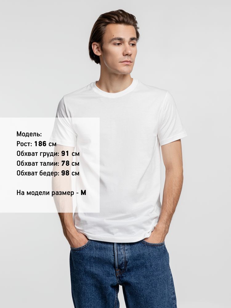 Футболка унисекс T-Bolka 160, белая (теплый оттенок)-2