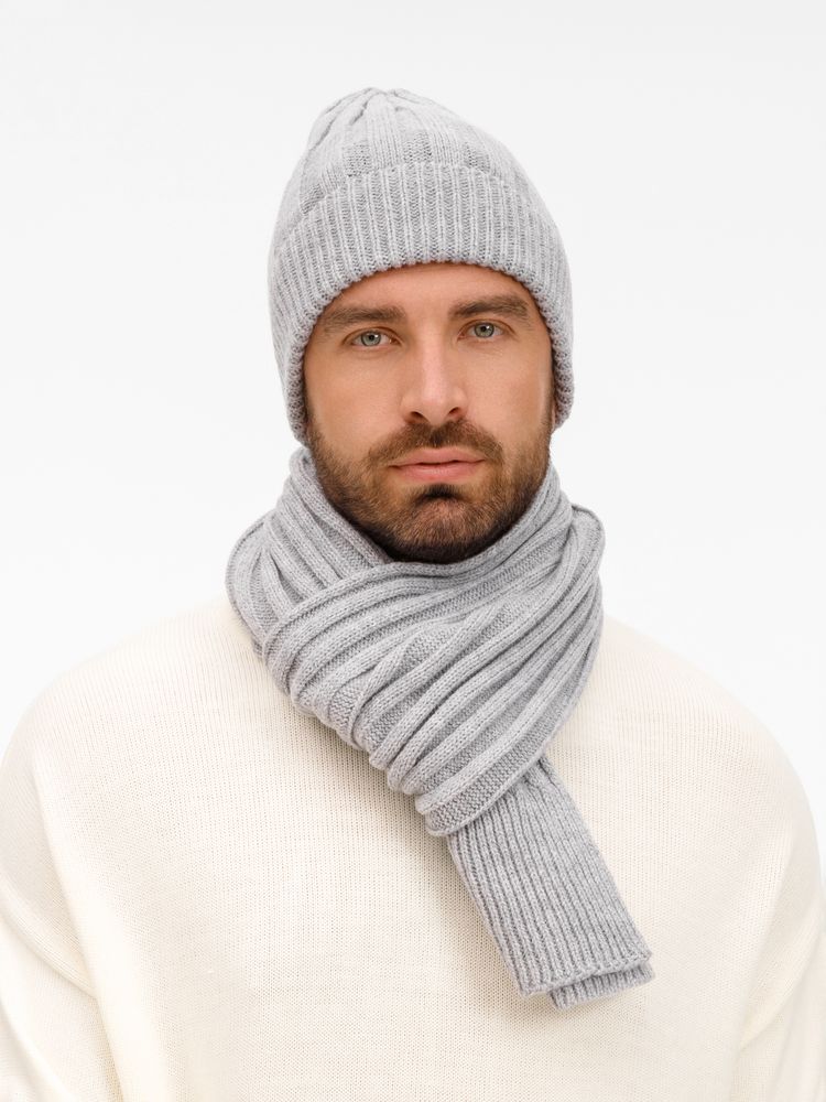 Шапка Bellish, светло-серый меланж-4