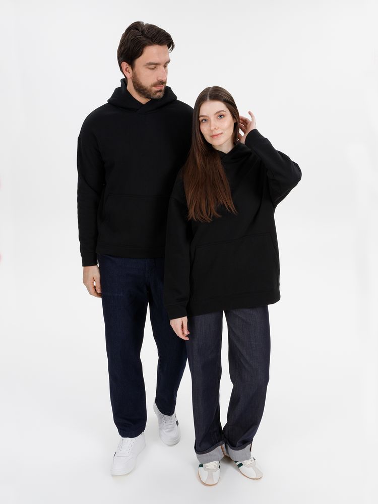 Худи оверсайз унисекс Snuggie, черное-6