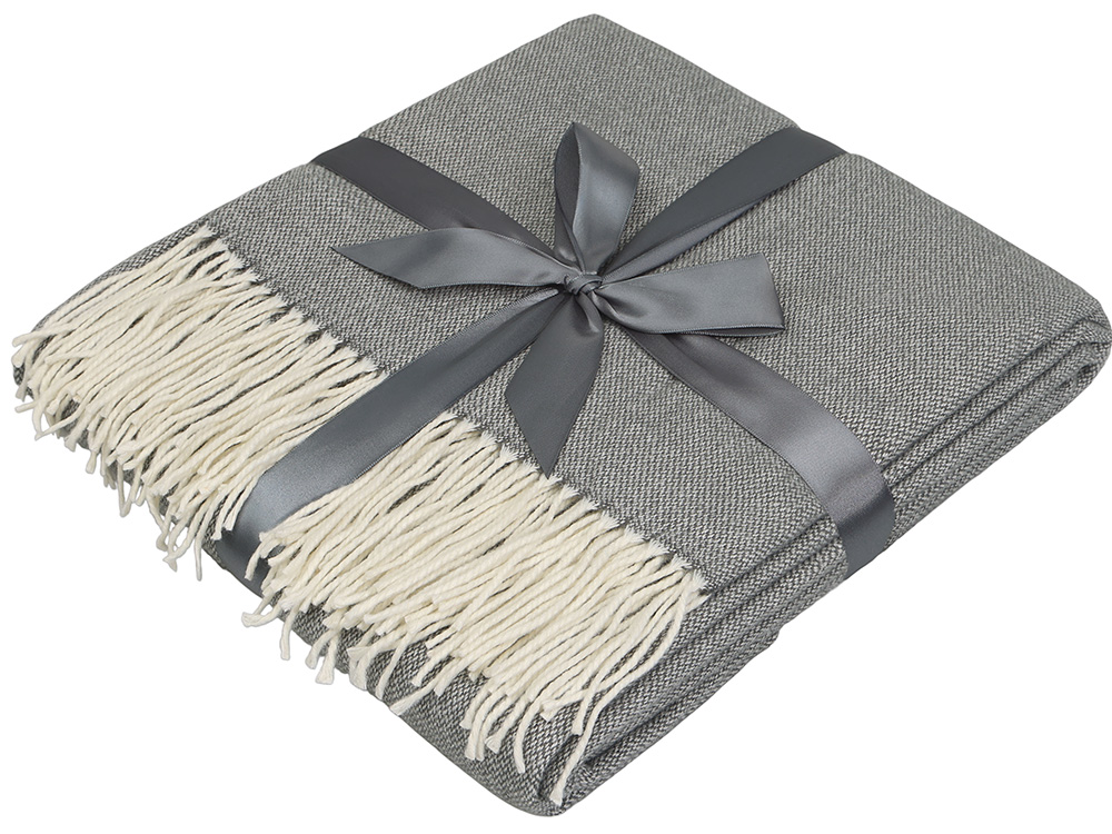 Акриловый плед Dapple 160x210 см, холодный серый-4