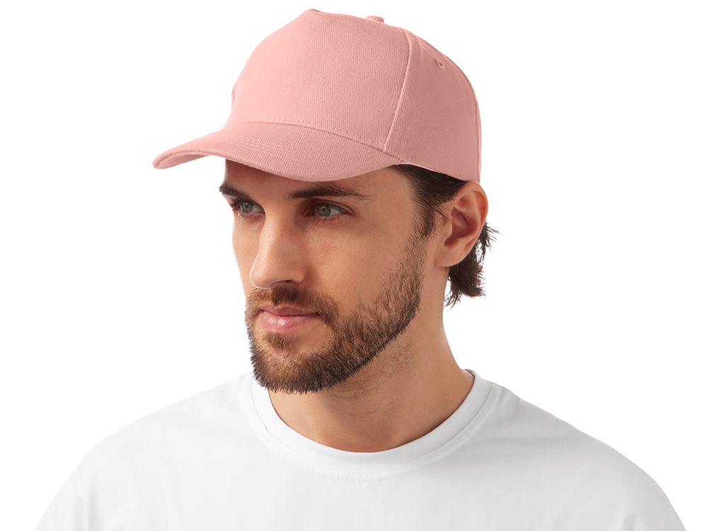 Бейсболка Florida 350 5-панельная, лососевый-1