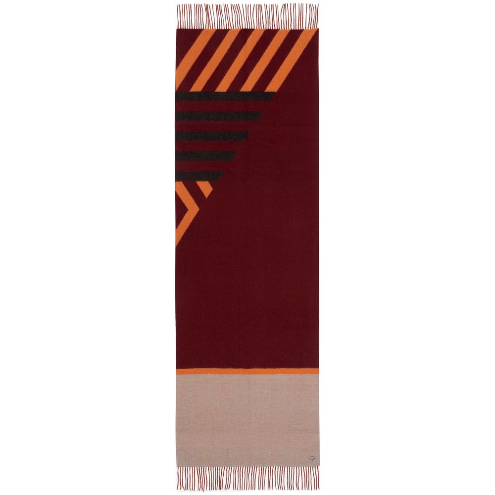 Палантин Charming, коричневый с оранжевым-5