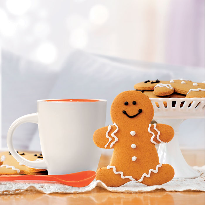 Чашка с ложкой, оранжевый-3