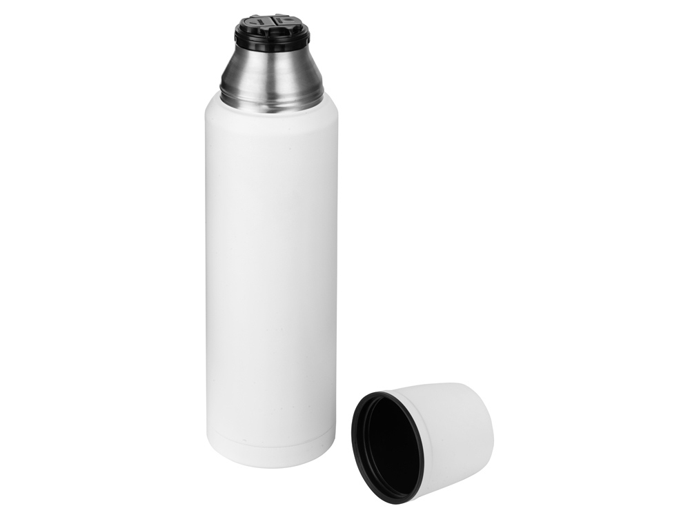 Термос с чашей и двойными медными стенками Stern, 1 л, белый-2