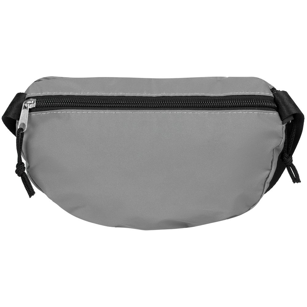 Поясная сумка Manifest из светоотражающей ткани, серая-2
