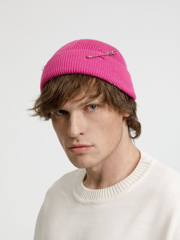 Шапка Pricker, розовая (малиновая)-4