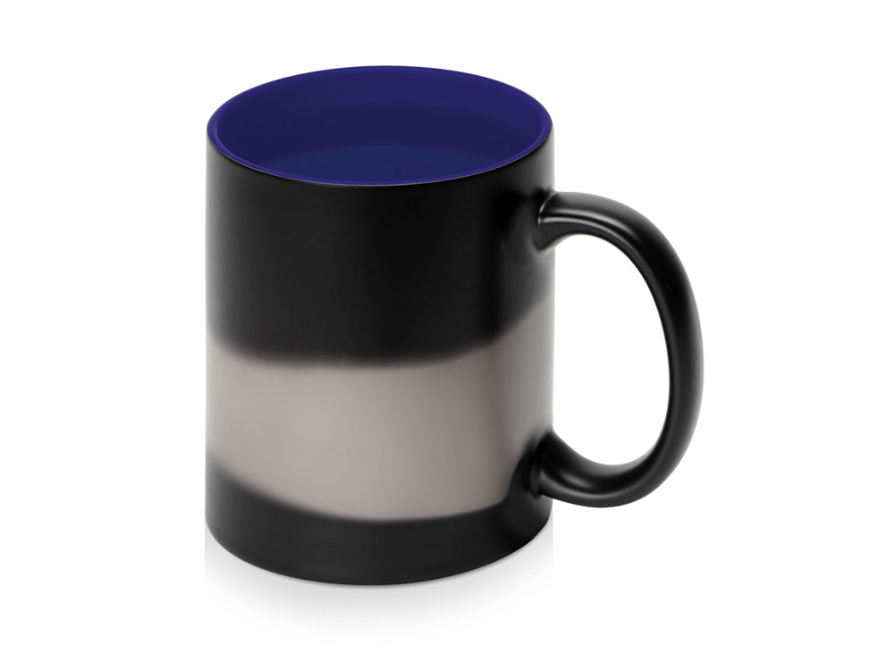 Кружка-хамелеон Surprise матовая, черный/синий-2