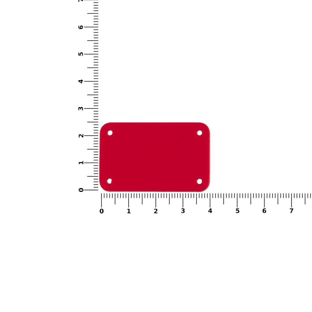 Лейбл из ПВХ Kreta, S, красный-2