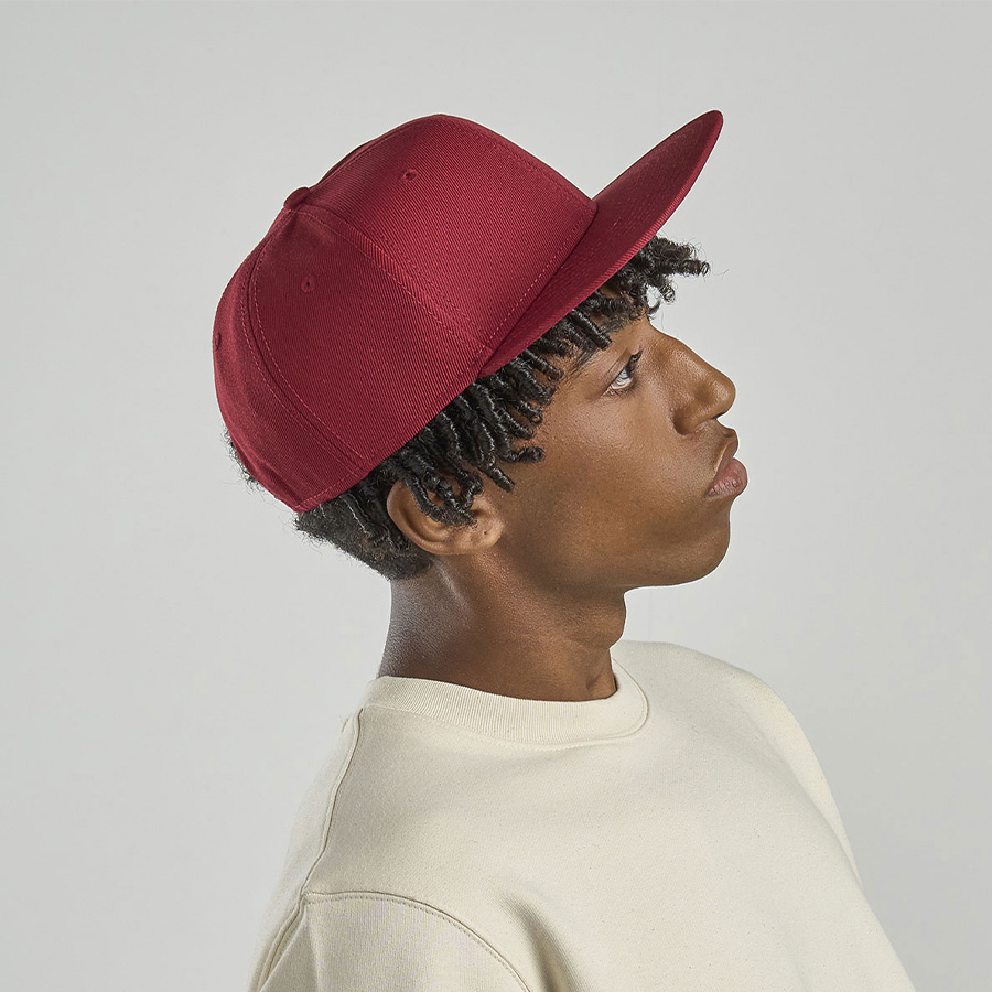 Бейсболка SNAP BACK-S, 6 клиньев, пластиковая застежка, черный, серый-1