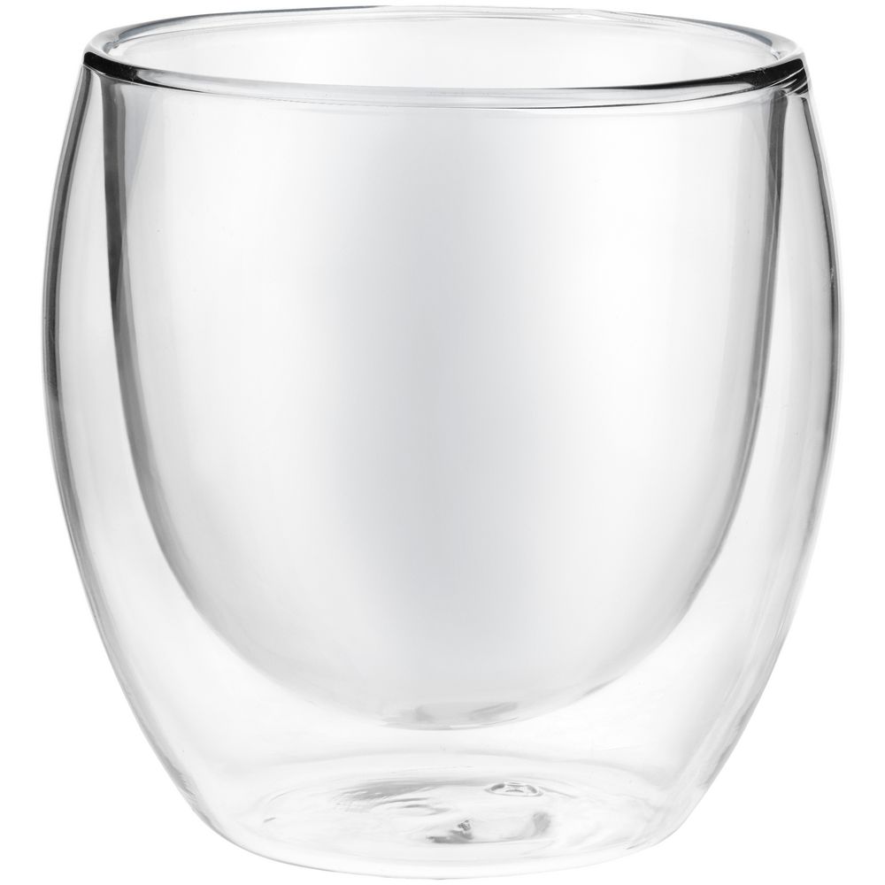 Стакан с двойными стенками Glass Bubble, бесцветный-1