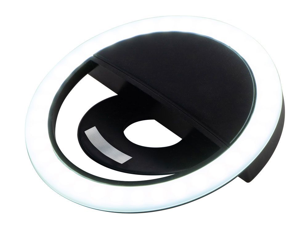 Световое кольцо для селфи Glitter, черный-1