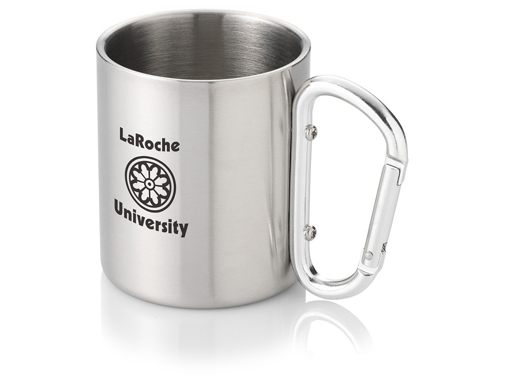 Термокружка с ручкой-карабином Alps 200мл, серебристый-1