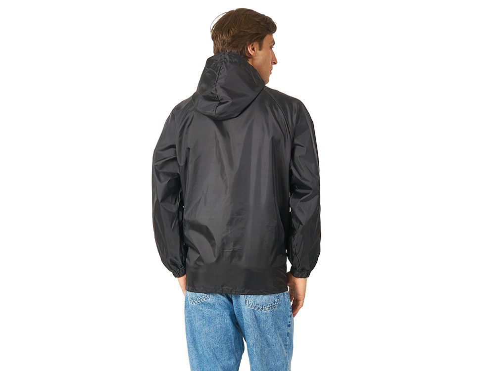 Ветровка Promo мужская с чехлом, черный-2