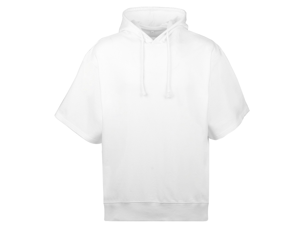 Худи оверсайз с коротким рукавом Warsaw унисекс, белый-8