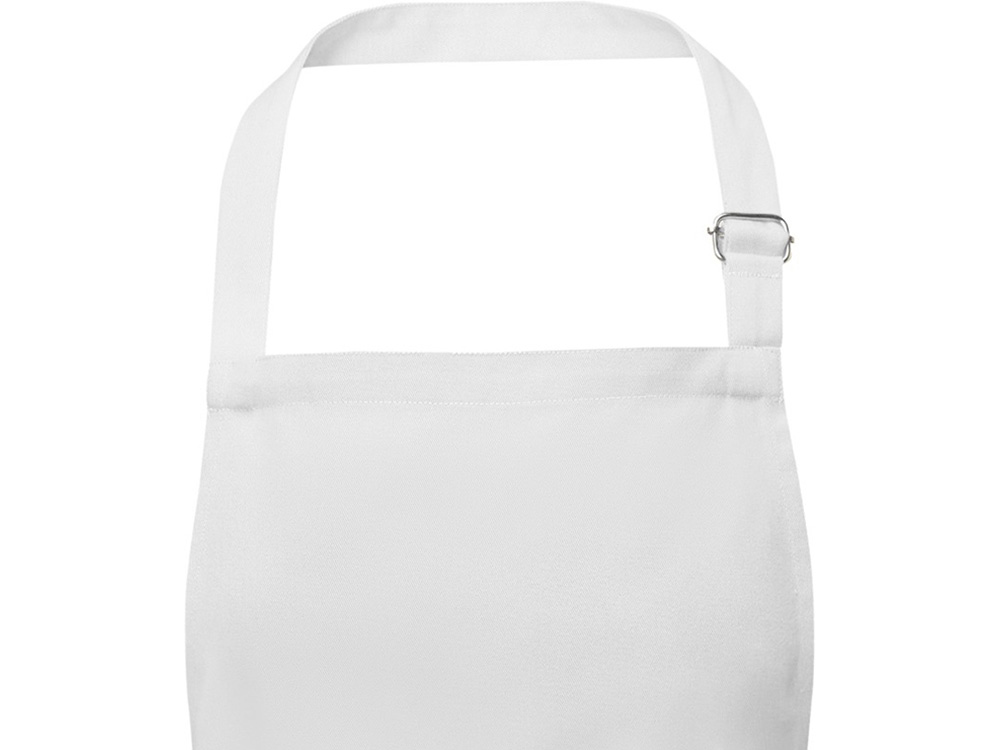 Фартук Andrea плотностью 240 г/м² с регулируемой завязкой на шее - Белый-2