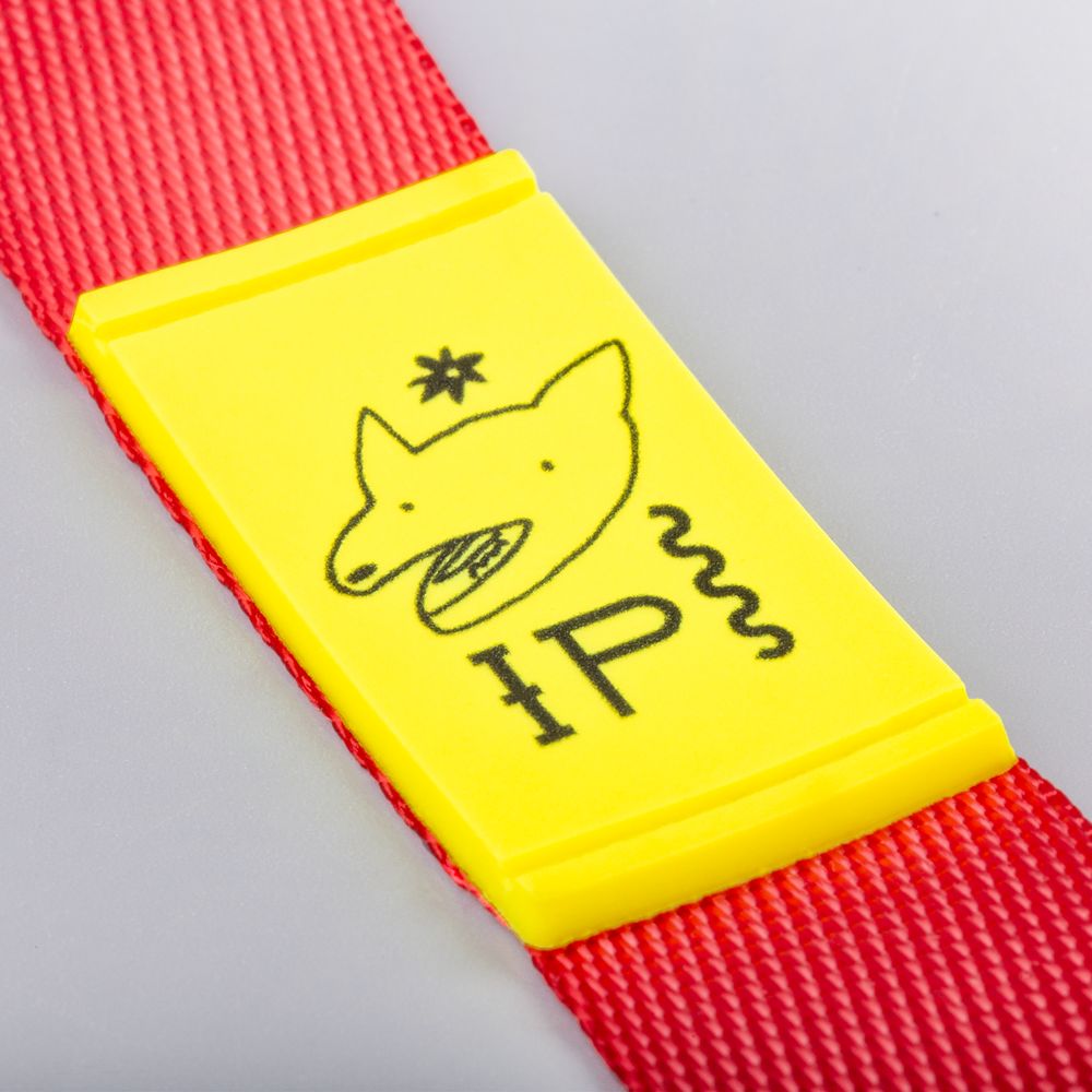 Лейбл из ПВХ Dzeta, XS, желтый неон-4