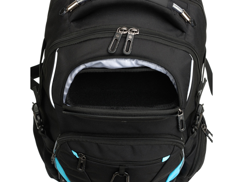 Рюкзак TORBER ПРОРЫВ с отделением для ноутбука 15, чёрный, полиэстер 900D, 34x22x46 см, 34л-6