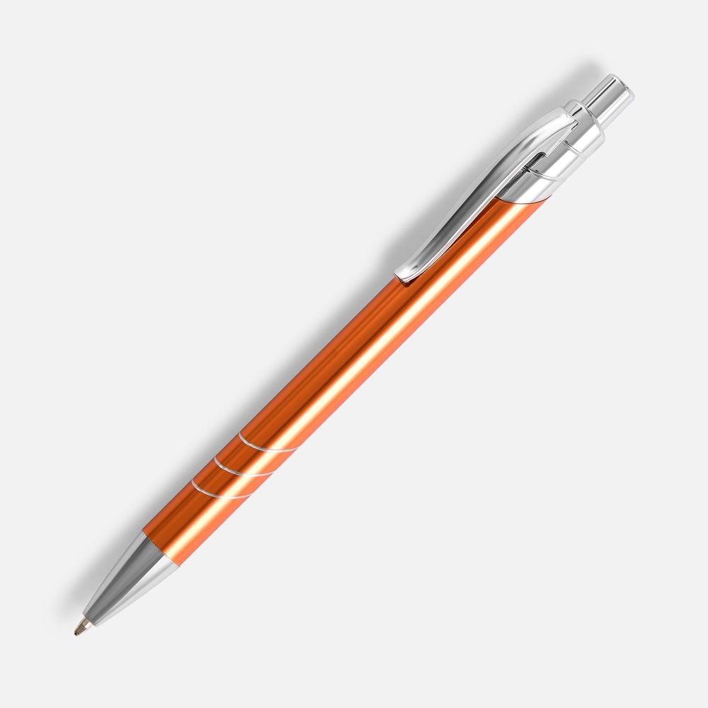 Ручка шариковая Undertone Metallic, оранжевая-0