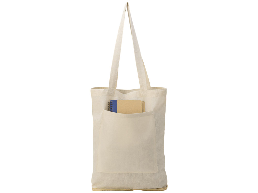Складная сумка Jute из джута и хлопка, натуральный-6