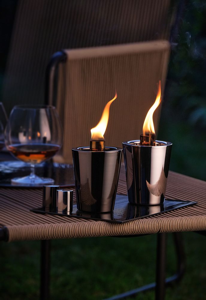 Масляная лампа Tarcia, серебристая-2