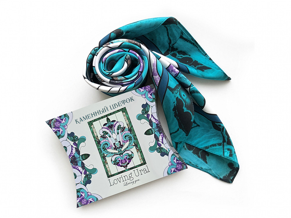 Платок Каменный Цветок-8