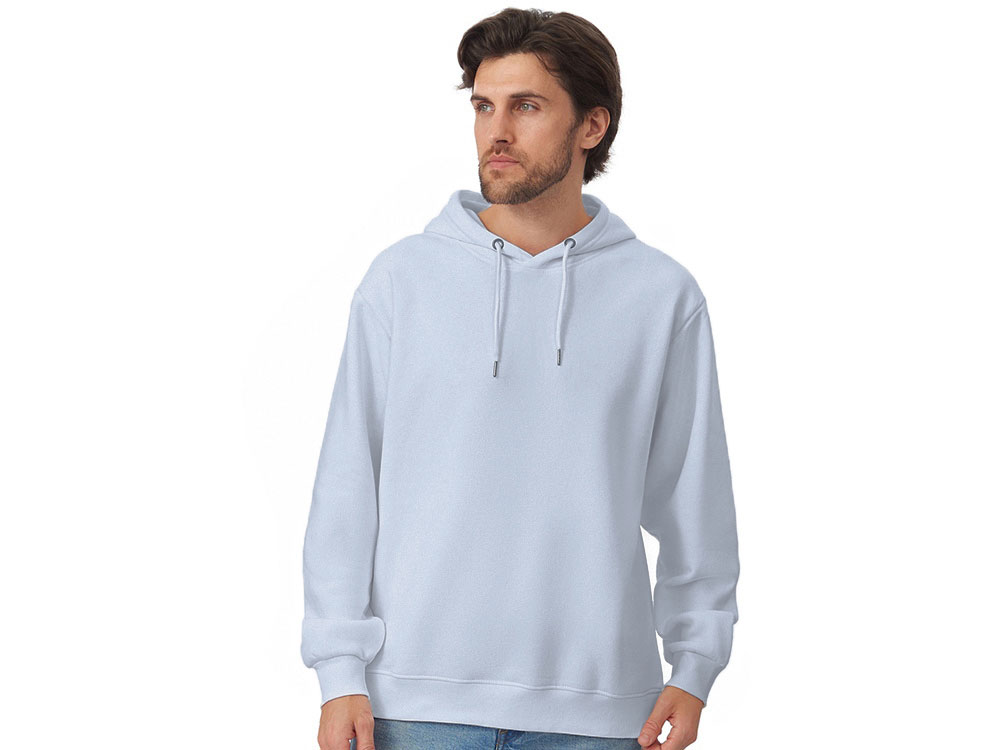 Толстовка с капюшоном оверсайз Lisbon унисекс, небесно-голубой-2