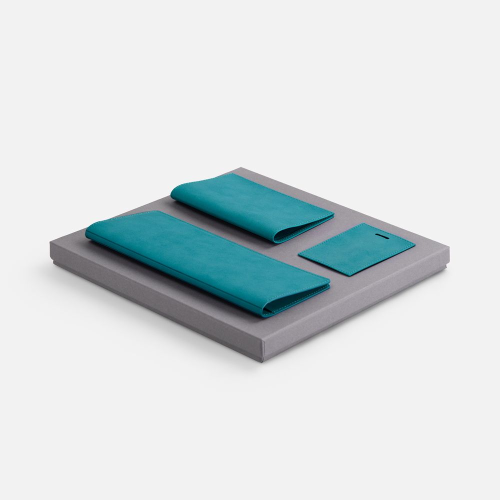 Набор Nubuk Trio, бирюзовый-0