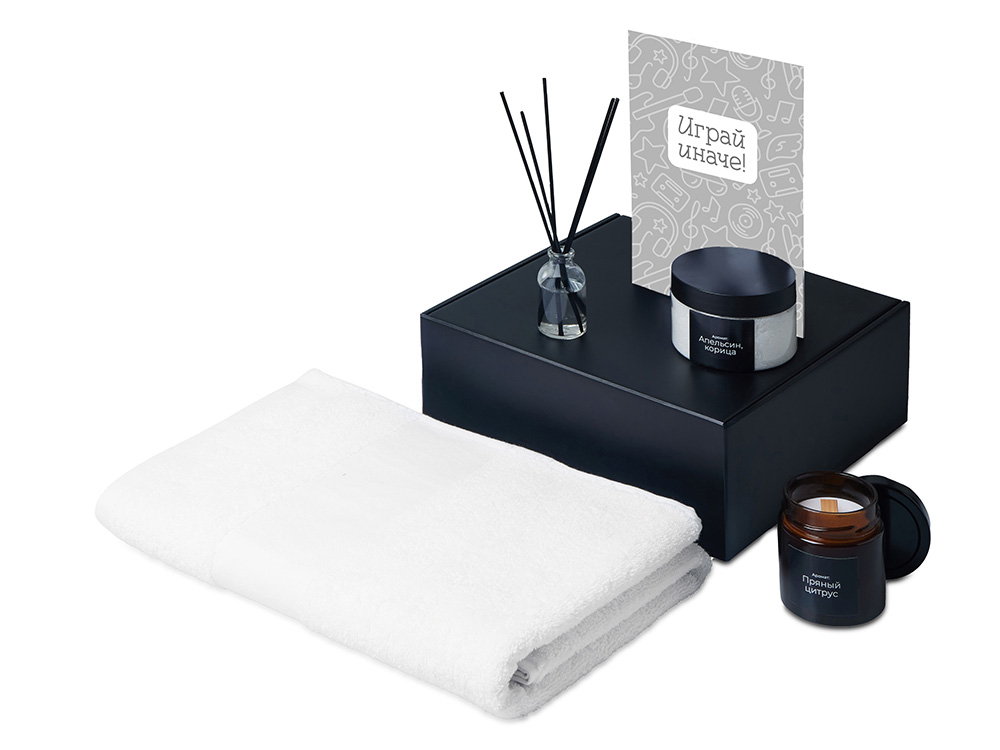 Подарочный набор Re:y. Care с полотенцем, солью для ванны и диффузором-1