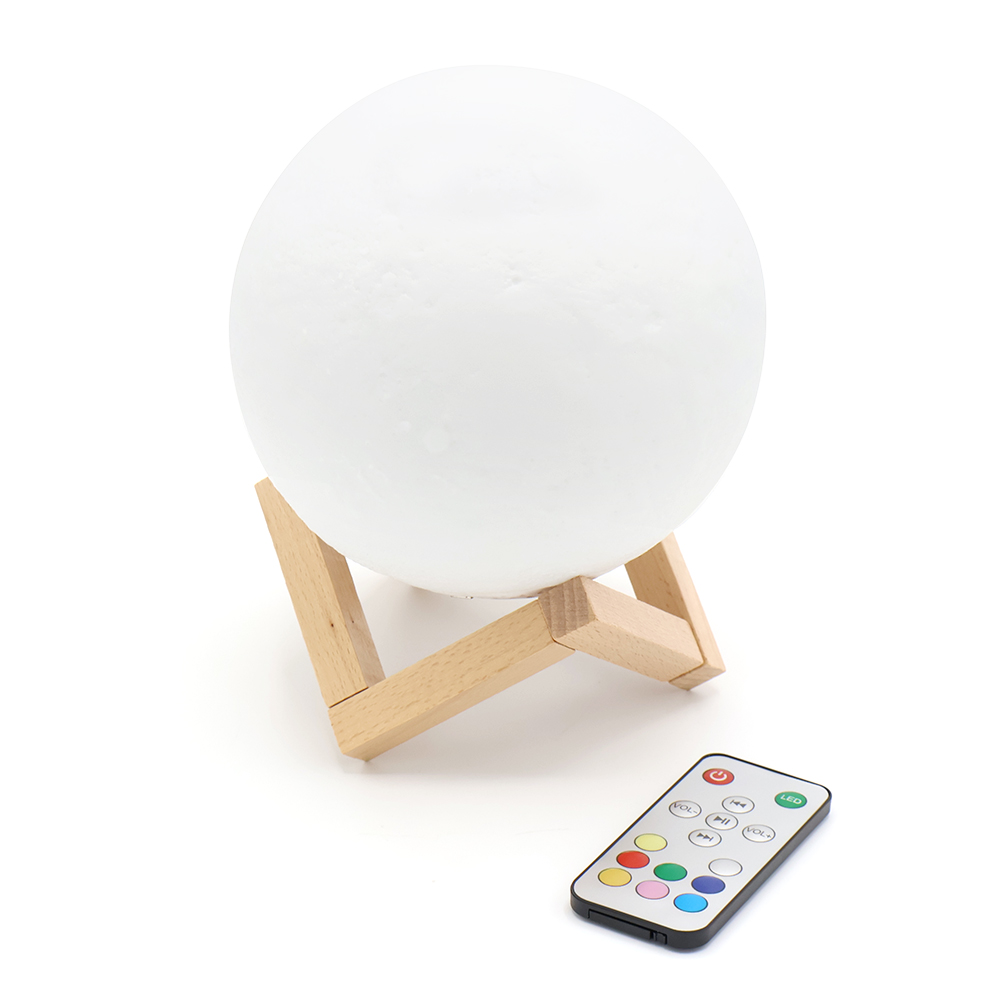 Беспроводная колонка-светильник Moonlight, Белый-1