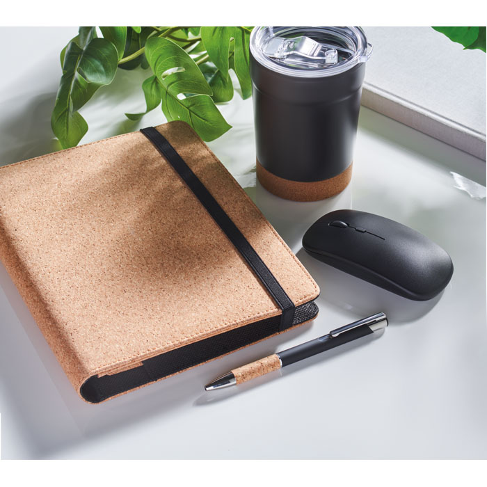 Папка А5 из пробки, бежевый-7