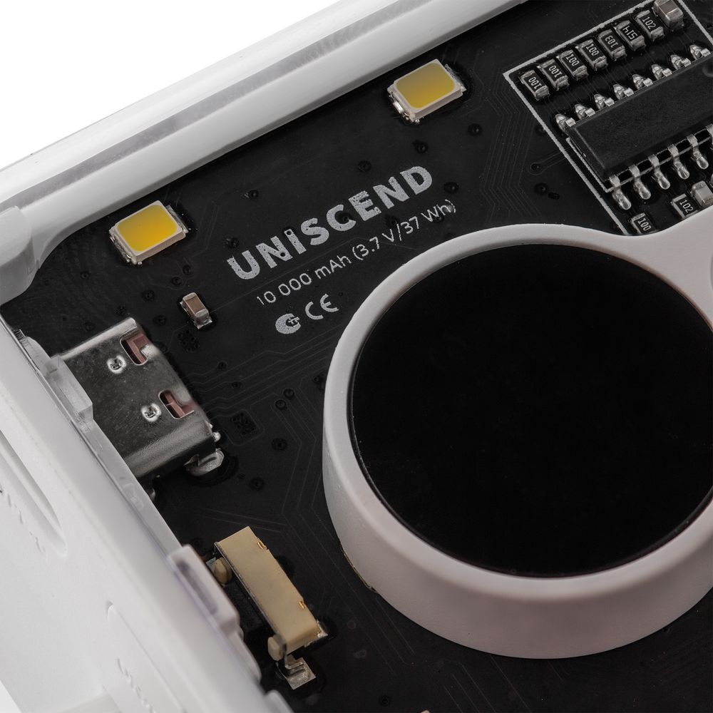 Аккумулятор с быстрой зарядкой Trellis Quick 10000 мАч, белый-3