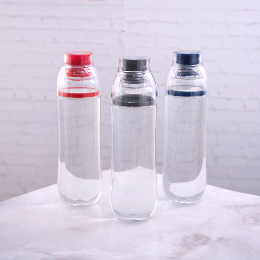 Бутылка для воды FIT, 700 мл, прозрачный, красный-2