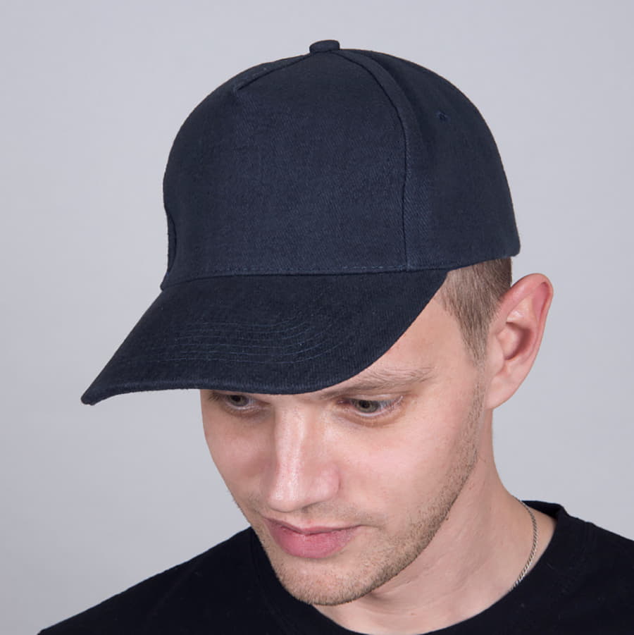 Бейсболка PREMIUM S, 5 клиньев, металлическая застежка, синий-2