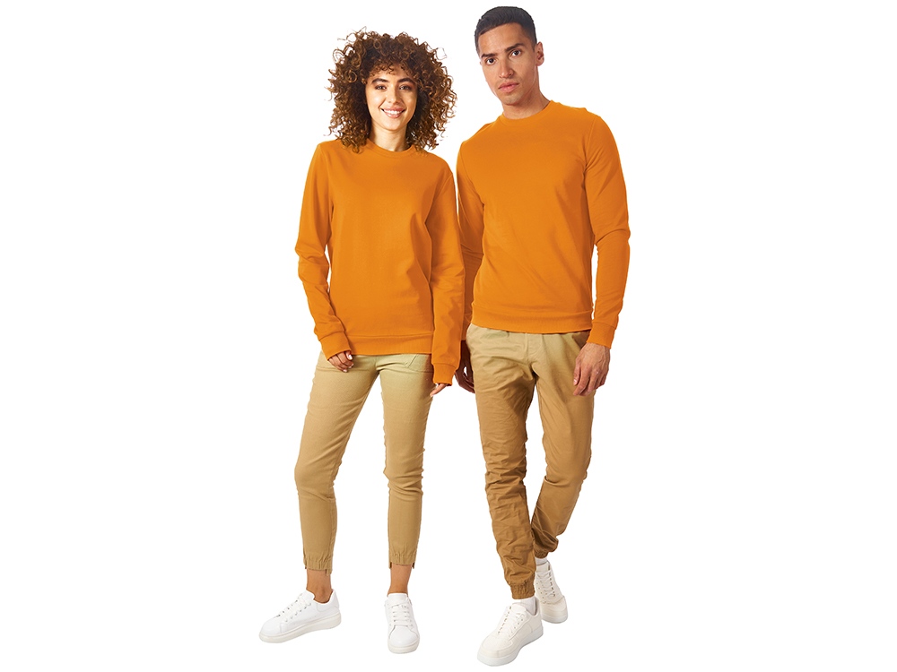 Свитшот Motion унисекс с начесом, оранжевый-5