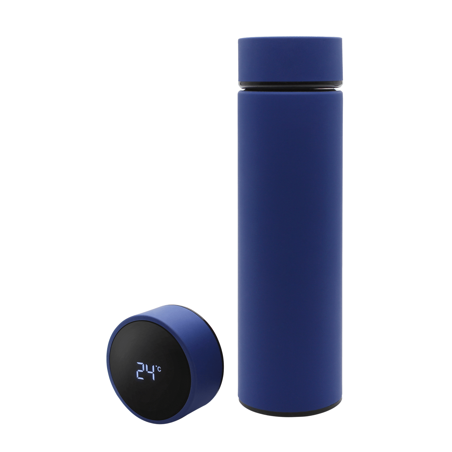 Термос Reactor софт-тач с датчиком температуры (синий)-1