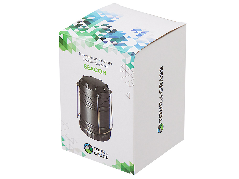 Туристический фонарь с эффектом пламени Beacon, серый-9